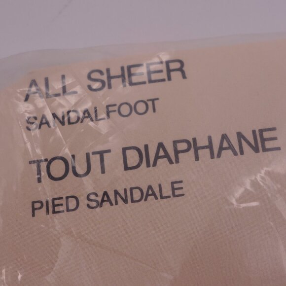 SECRET All Sheer Sandalfoot Nightshade 110-140LBS MEDIUM 100% Nylon Panty Hose - Picture 11 of 12